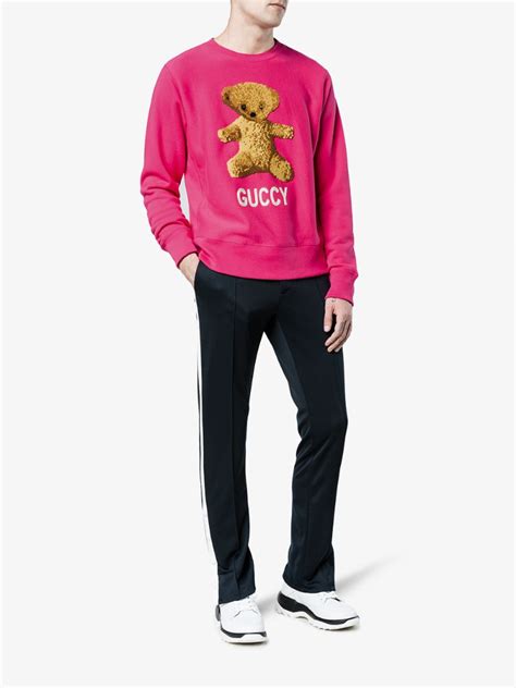 gucci bear sweatshirt|gucci teddy bear sweatshirt.